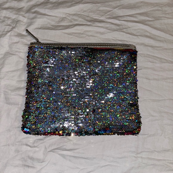 Reversible Sequins Large Wristlet - Picture 2 of 4